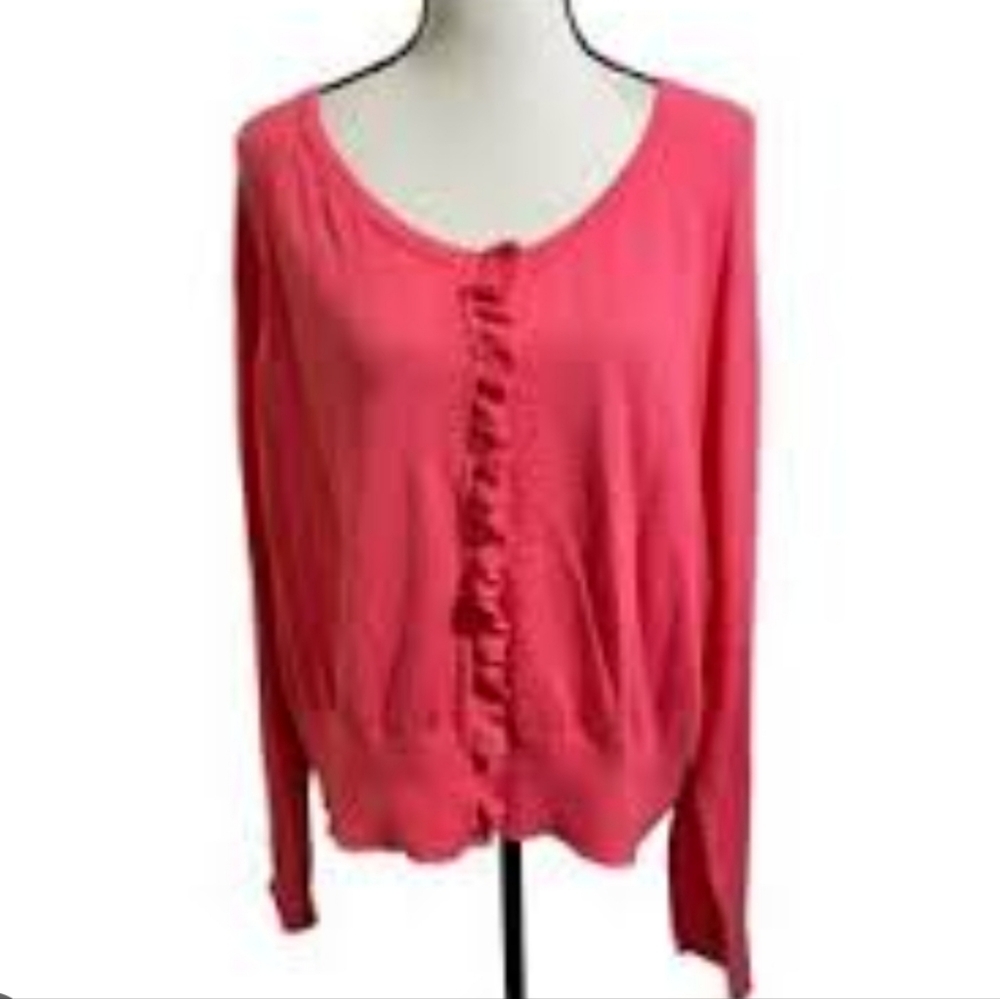 Lane Bryant Women's Bold Red Cardigan